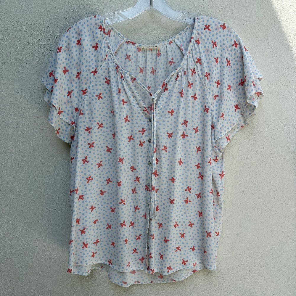 LOVESTITCH BoHo Flutter Sleeve blouse / Super CUTE! / Medium / Ships Same Day